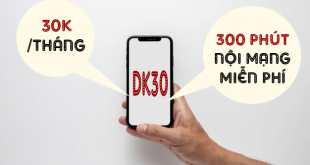 Gói DK30 Viettel miễn phí 300 phút gọi nội mạng chỉ 30k/tháng