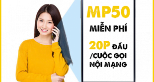 Gói MP50 Viettel miễn phí 20 phút đầu/ cuộc gọi nội mạng