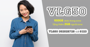 Gói VLG50 Viettel ưu đãi 102GB cho khách hàng tại Vĩnh Long