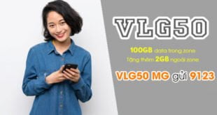 Gói VLG50 Viettel ưu đãi 102GB cho khách hàng tại Vĩnh Long