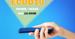 Gói ECOD10 Viettel miễn phí 500MB 1 tháng chỉ 10.000đ