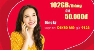 Gói DLK50 Viettel ưu đãi 102GB cho khách hàng tại Đắk Lắk