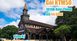 Gói KTM50 Viettel miễn phí 102GB cho khách hàng tại Kon Tum