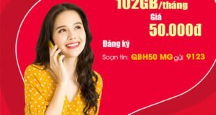 Gói QBH50 Viettel miễn phí 102GB cho khách hàng tại Quảng Bình