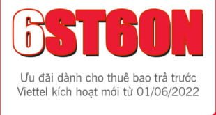 Gói 6ST60N Viettel miễn phí 2GB 1 ngày giá rẻ chỉ 360k 6 tháng