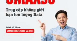 Gói UMAX90 Viettel không giới hạn Data 1 tháng giá rẻ 90k