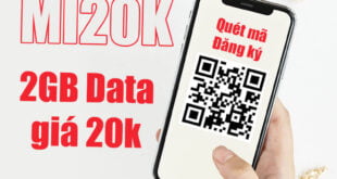 Gói MI20K Viettel miễn phí 2GB Data dùng 5 ngày giá 20k