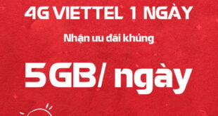Cách đăng ký 4G Viettel 1 ngày đơn giản đến bất ngờ !!!