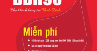 Gói BDH90 Viettel Miễn phí 4GB/ngày giá 90k 1 tháng cho KH Bình Định