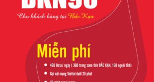 Gói BKN90 Viettel Miễn phí 4GB/ngày giá 90k 1 tháng cho KH Bắc Kạn