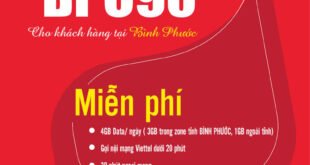 Gói BPC90 Viettel Miễn phí 4GB/ngày giá 90k 1 tháng cho KH Bình Phước