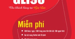 Gói GLI90 Viettel Miễn phí 4GB/ngày giá 90k 1 tháng cho KH Gia Lai