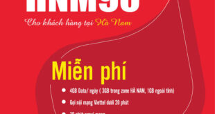 Gói HNM90 Viettel Miễn phí 4GB/ngày giá 90k 1 tháng cho KH Hà Nam
