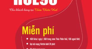 Gói HUE90 Viettel Miễn phí 4GB/ngày giá 90k 1 tháng cho KH Huế