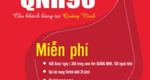 Gói QNH90 Viettel Miễn phí 4GB/ngày giá 90k 1 tháng cho KH Quảng Ninh