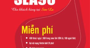 Gói SLA90 Viettel Miễn phí 4GB/ngày giá 90k 1 tháng cho KH Sơn La