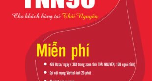 Gói TNN90 Viettel Miễn phí 4GB/ngày giá 90k 1 tháng cho KH Thái Nguyên