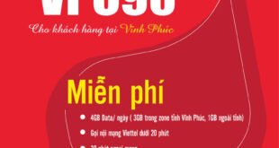 Gói VPC90 Viettel Miễn phí 4GB/ngày giá 90k 1 tháng cho KH Vĩnh Phúc