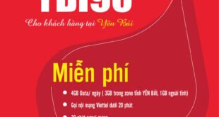 Gói YBI90 Viettel Miễn phí 4GB/ngày giá 90k 1 tháng cho KH Yên Bái