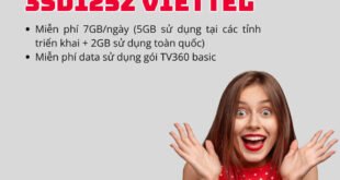 Gói 3SD125Z Viettel giá 375k miễn phí 7GB/ngày + Gói TV360 Basic