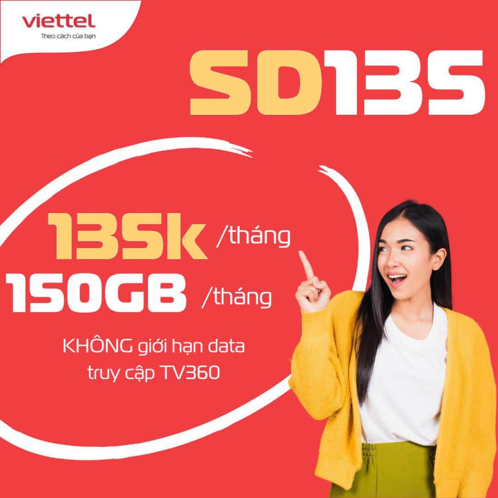 Đăng ký gói 135k Viettel miễn phí 5GB/ngày & TV360 gói Basic